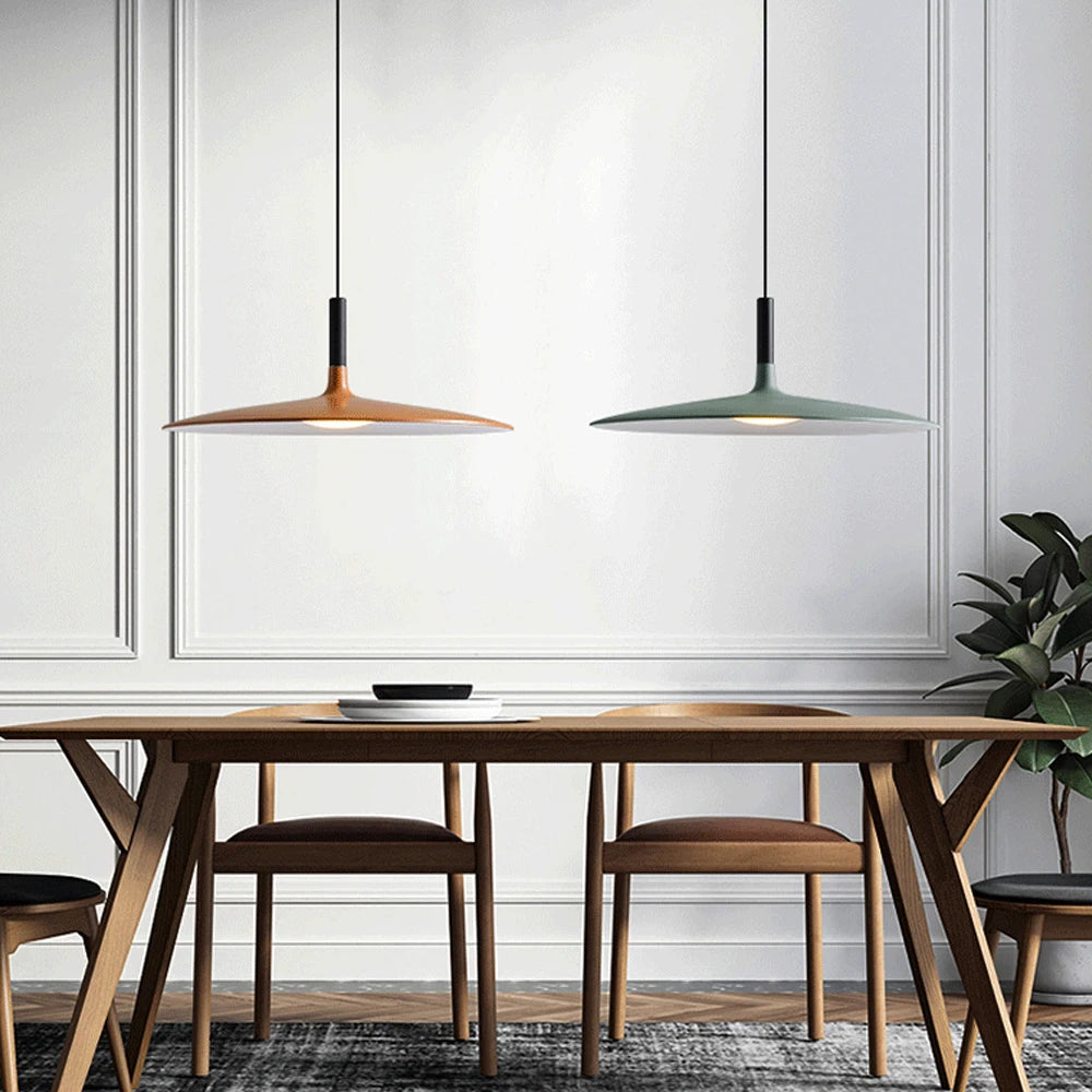 Modern Nordic Pendant Lights Minimalist Hanging Lamps Art Designer Metal LED Chandelier for Kitchen Living Bedroom Bar Decro