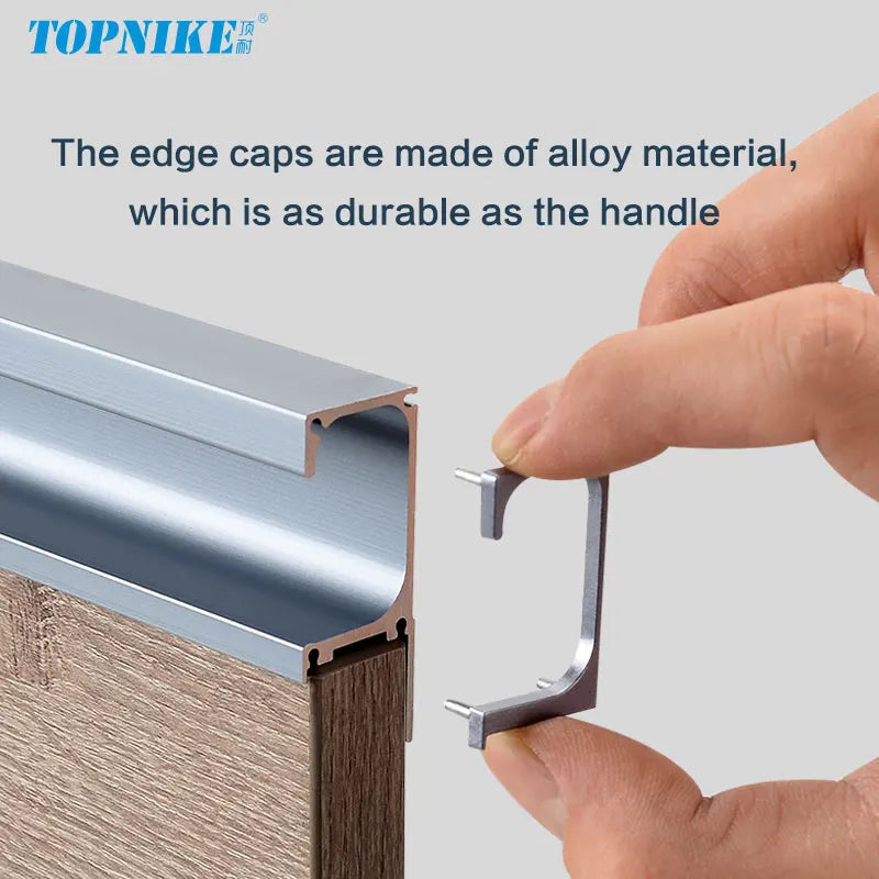 Concealed Edge Banding Kitchen Cabinet Door Recessed Handles Drawers Finger Pulls With 18mm Wood Boards G-Shape Groove-Free