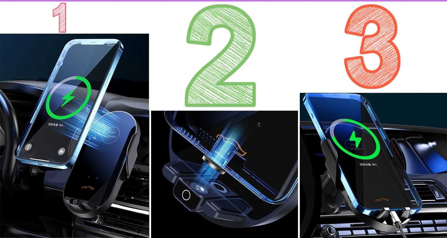 For Leapmotor T03 2020 2021 2022 2023 2024 Car Phone Holder Wireless Charging Bracket Base Gravity Stand Phone Mount Accessories