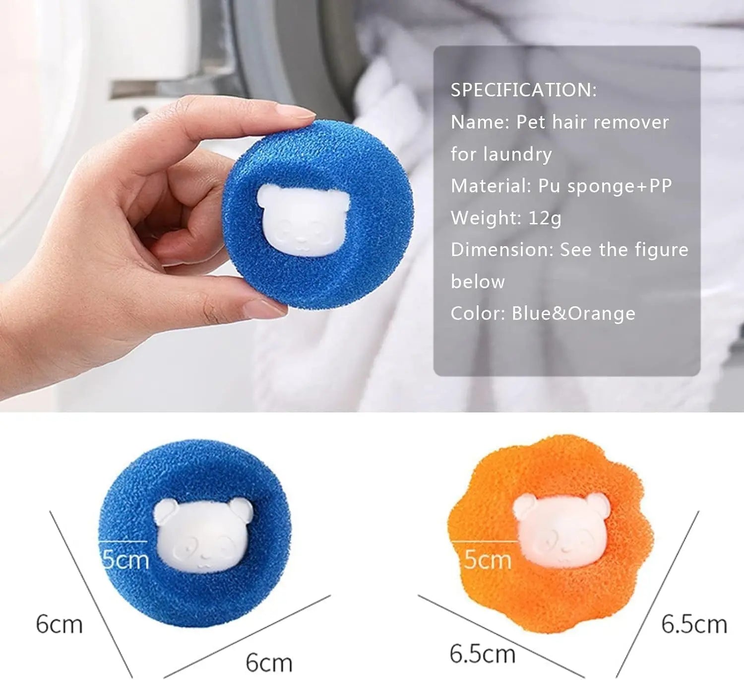3-10 Pcs Reusable Laundry Balls Pet Hair Remover Washing Machine Lint Catcher Filter Balls Lint & Fur Remover for Clothes Home