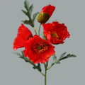 4Head Artificial Poppy Flower Wedding Home Decoration 46cm Flowers Home Decoration Hotel Homestay Home Decoration
