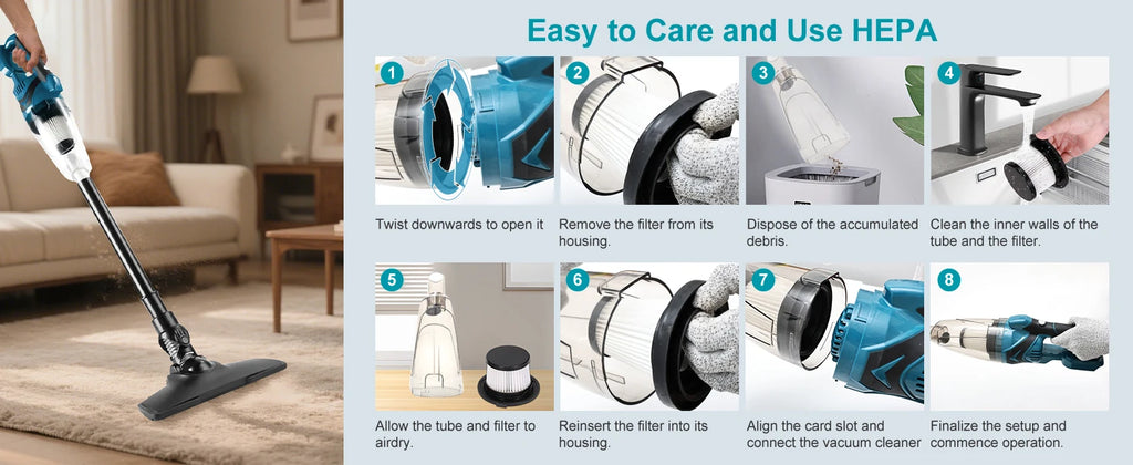 10000PA Electric Vacuum Cleaner Cordless Handheld Home Car Dual Use for Home Pet Hair Cleaning Power Tool For Makita 18V Battery