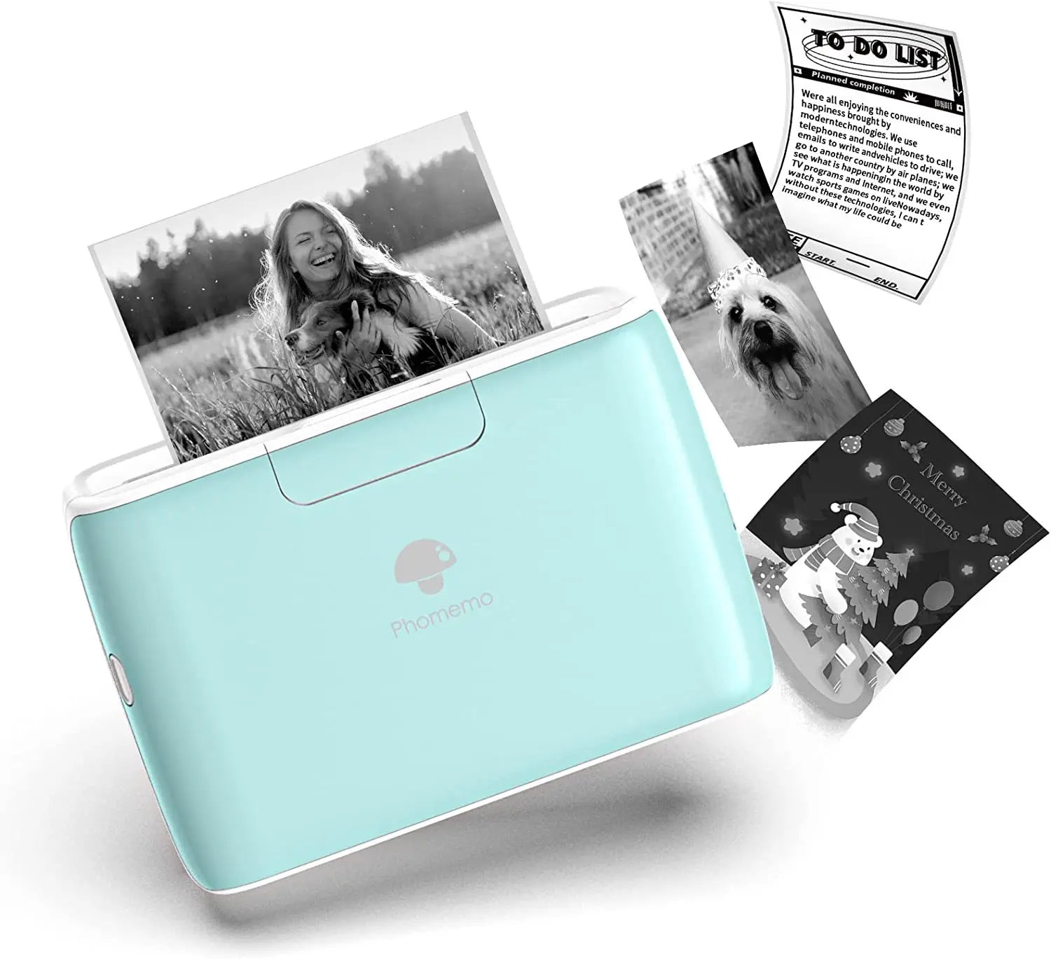 Phomemo M04S 110mm Portable Printer 304dpi Bluetooth Inkless Thermal Printer Support 53/80/110mm Thermal Paper for Mobile Phone