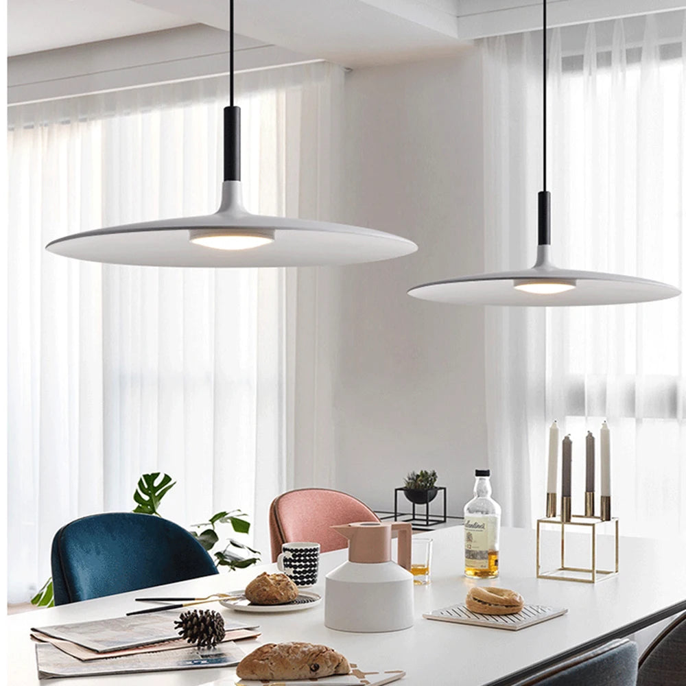 Modern Nordic Pendant Lights Minimalist Hanging Lamps Art Designer Metal LED Chandelier for Kitchen Living Bedroom Bar Decro