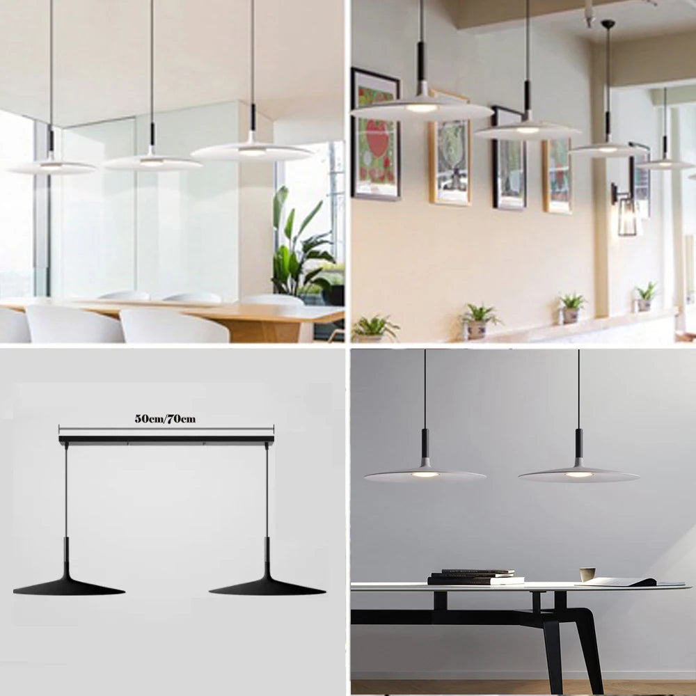 Modern Nordic Pendant Lights Minimalist Hanging Lamps Art Designer Metal LED Chandelier for Kitchen Living Bedroom Bar Decro