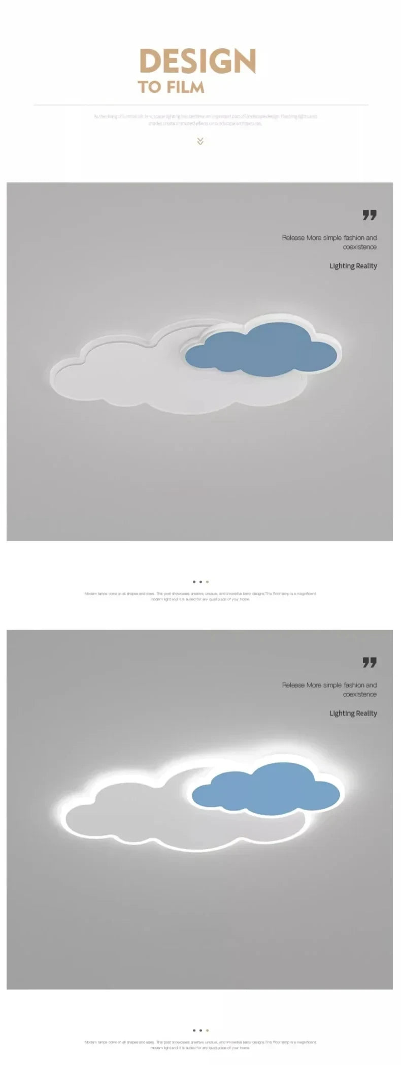 Cloud Shaped Children's Room Bedroom LED Ceiling Lamp Nordic Modern Living Room Decoration Home Dining Room Kitchen Chandelier