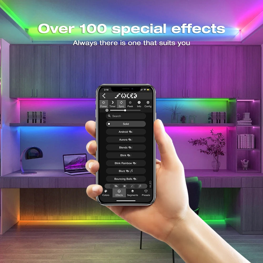 GLEDOPTO WLED Addressable RGB IC LED Strip Controller Smart App Control 800 ICs Home Tech LED Multi Dream Lighting Colorful ESP
