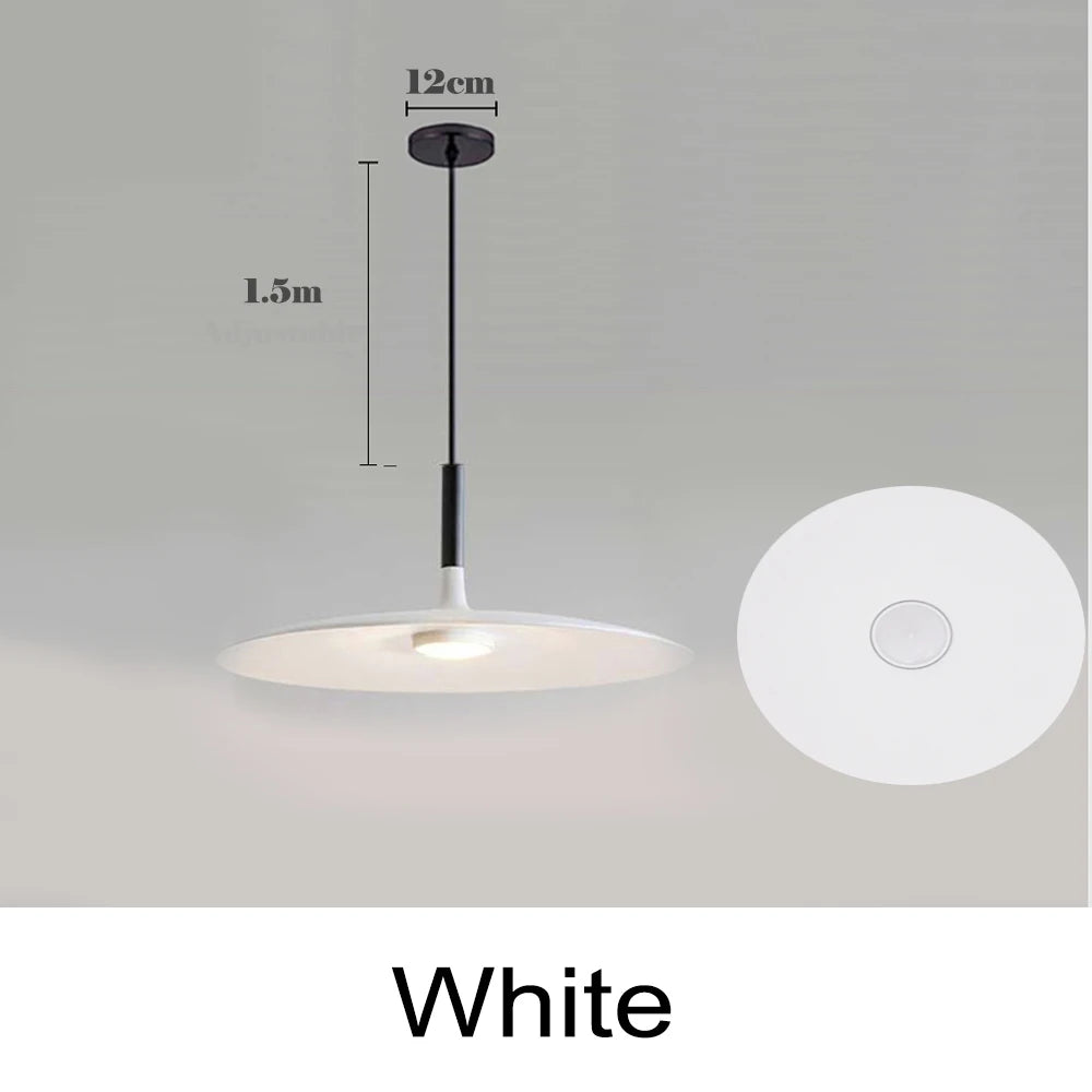 Modern Nordic Pendant Lights Minimalist Hanging Lamps Art Designer Metal LED Chandelier for Kitchen Living Bedroom Bar Decro