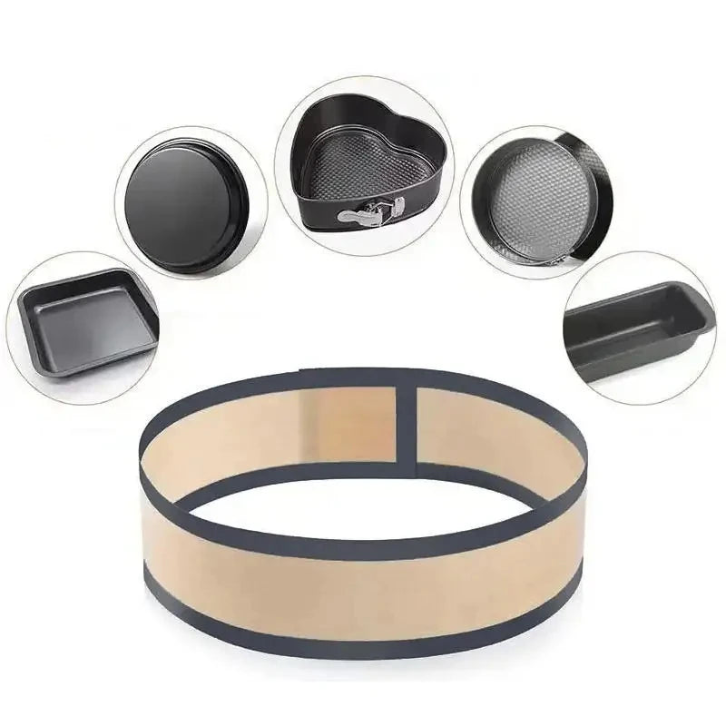Detachable Baking Mat - Non-stick High-Temp Fiberglass Silicone, Cake Bread Liner Reusable Baking Pan Mat Kitchen Accessories