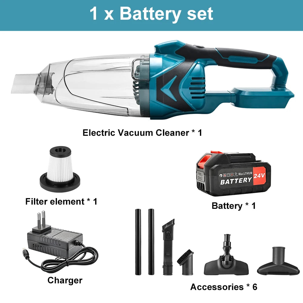 10000PA Electric Vacuum Cleaner Cordless Handheld Home Car Dual Use for Home Pet Hair Cleaning Power Tool For Makita 18V Battery