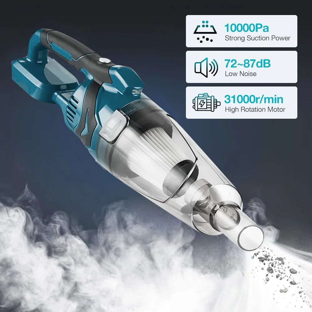 10000PA Electric Vacuum Cleaner Cordless Handheld Home Car Dual Use for Home Pet Hair Cleaning Power Tool For Makita 18V Battery