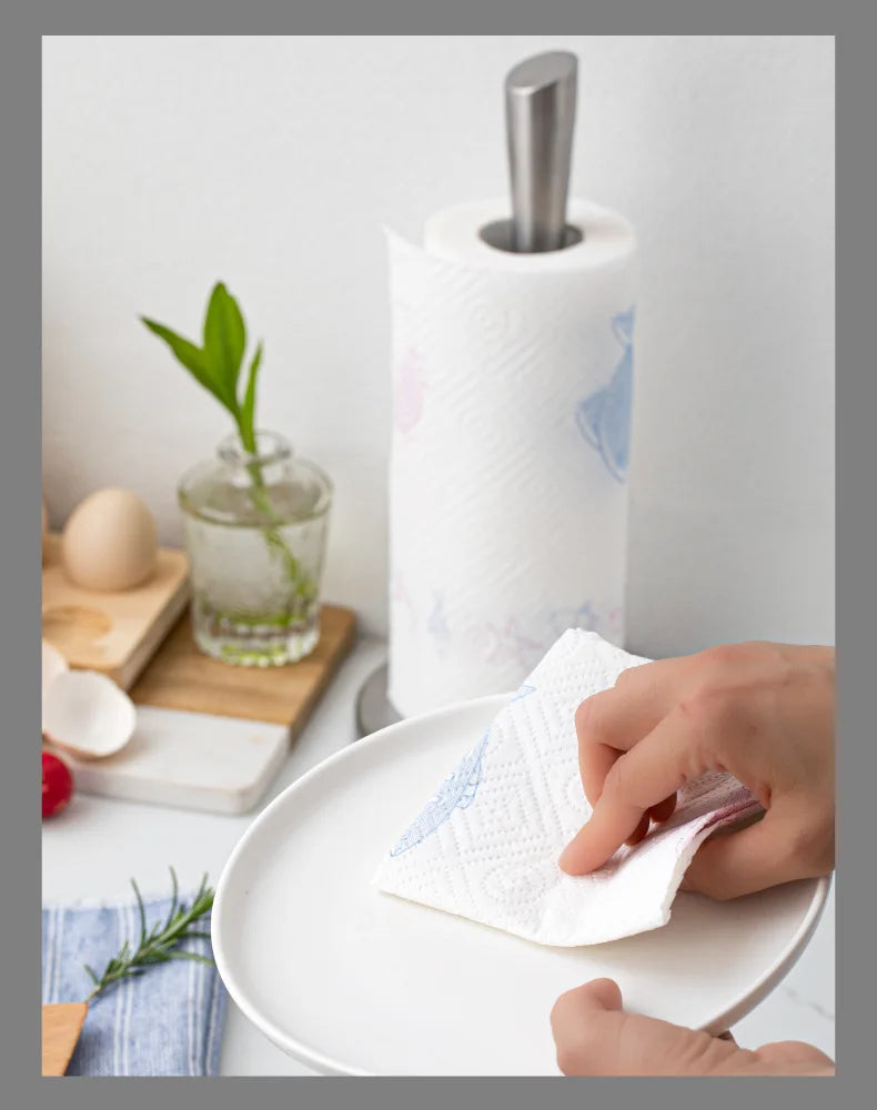 The Kitchen Vertical Tissue Holder Tissue Holder Restaurant Roll Paper Rack Stainless Steel Table Towel Holder Without Punching