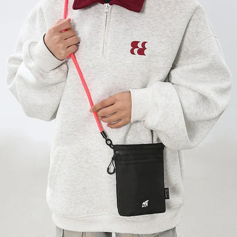 Nylon Lanyard Small Shoulder Bag for Boys Original Niche Commuter Mobile Phone Bag for Girls Crossbody Small Shoulder Bag