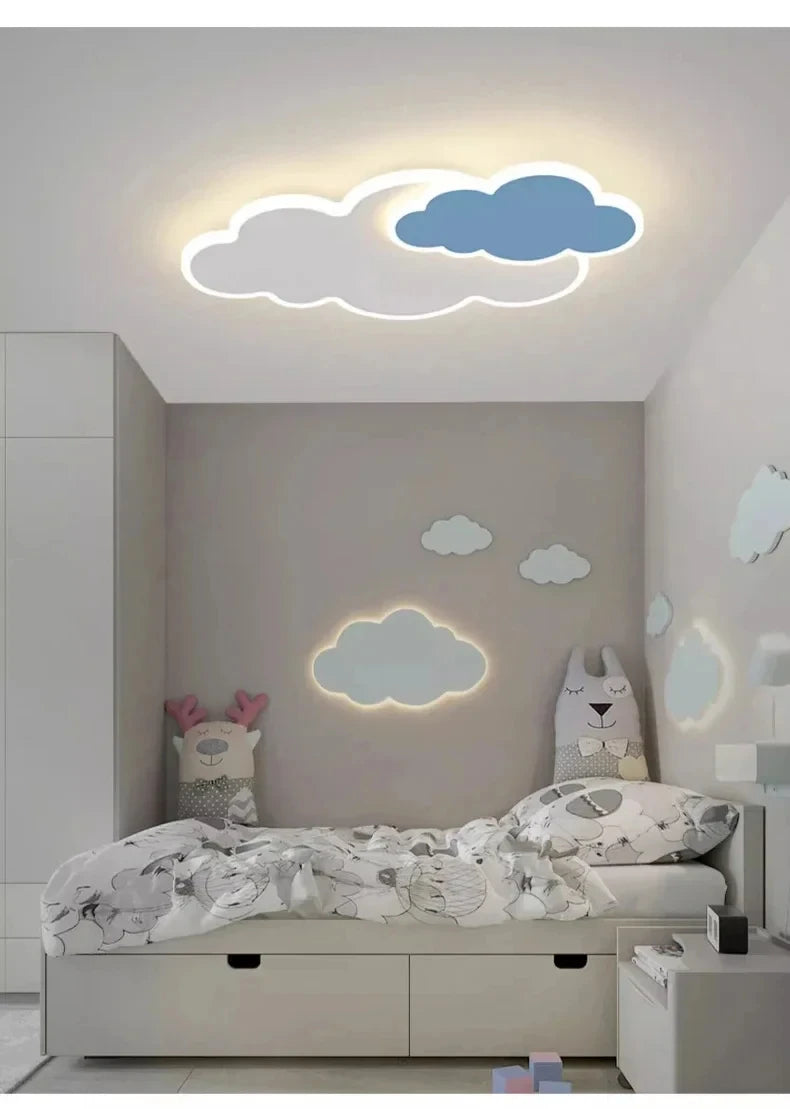 Cloud Shaped Children's Room Bedroom LED Ceiling Lamp Nordic Modern Living Room Decoration Home Dining Room Kitchen Chandelier