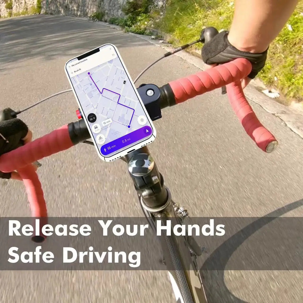Motorcycle Phone Holder 360° Rotatable Bike Phone Support Anti-Shock Outdoor Riding Navigation Phone Bracket Cycling Accessories
