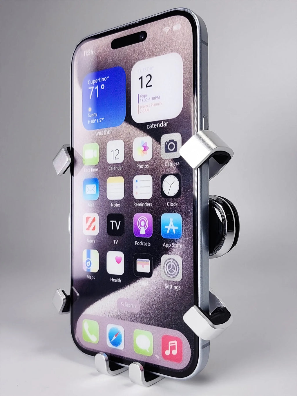 For Leapmotor T03 2020 2021 2022 2023 2024 Car Phone Holder Wireless Charging Bracket Base Gravity Stand Phone Mount Accessories