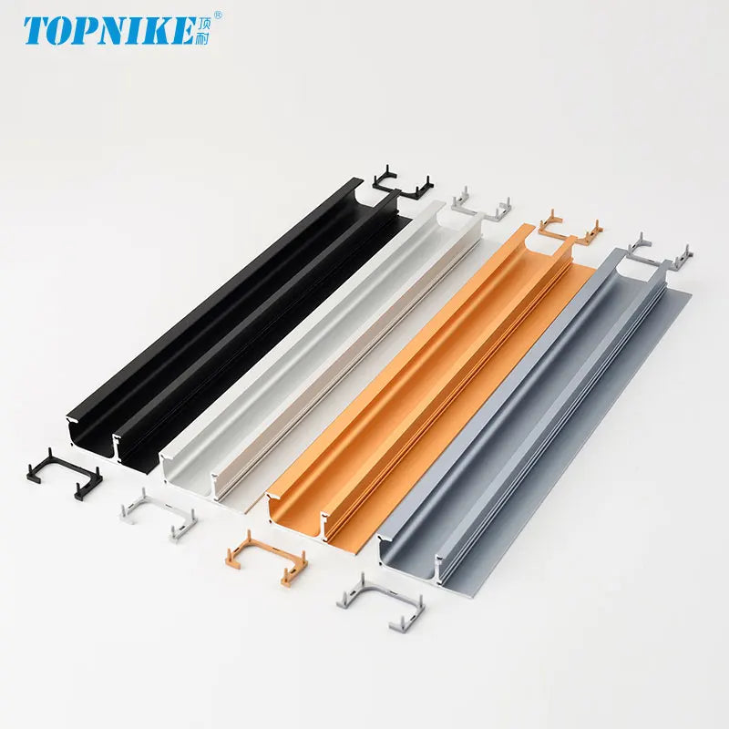Concealed Edge Banding Kitchen Cabinet Door Recessed Handles Drawers Finger Pulls With 18mm Wood Boards G-Shape Groove-Free