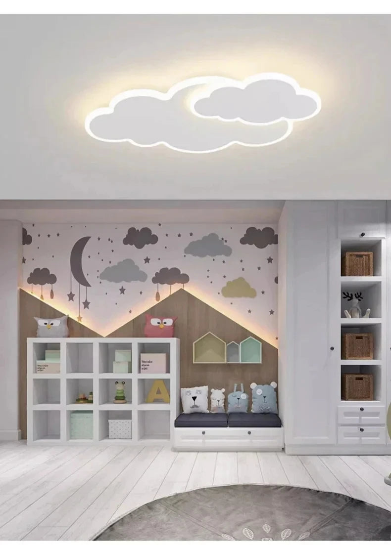 Cloud Shaped Children's Room Bedroom LED Ceiling Lamp Nordic Modern Living Room Decoration Home Dining Room Kitchen Chandelier