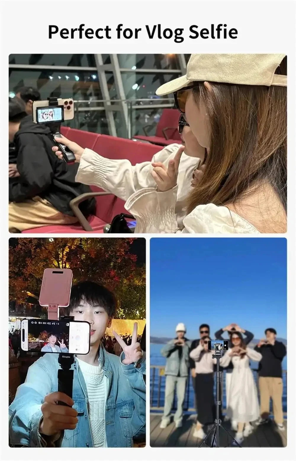 KingMa PH01 PH02 Monitor Screen for using phone rear camera for Smartphone Selfie Vlog Video Recording Live Stream