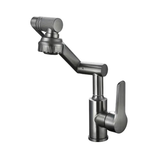 Stainless Steel Universal 1080° Rotary Faucet, Hot And Cold Water Faucet Double Outlet Mode, Suitable For Bathroom Kitchen Sink