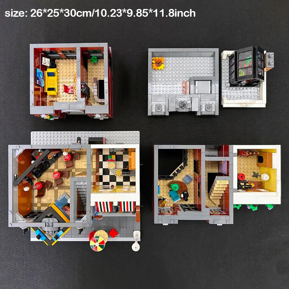 2026 NEW 2899pcs Home Decoration Club Compatible 0312 Birthday Christmas Gift City Street View DIY Model