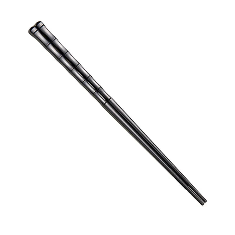1 pair Japan Sushi Chopsticks Set Alloy Chopsticks Pointed Black High Temperature Resistant Cutlery Kitchen Accessories
