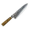 Amber 8 Inch Kitchen Knife 37 Layers AUS10V Japanese Chef Kiritsuke Utility Boning Knives Handmade Cooking Tools Olive Wood HD