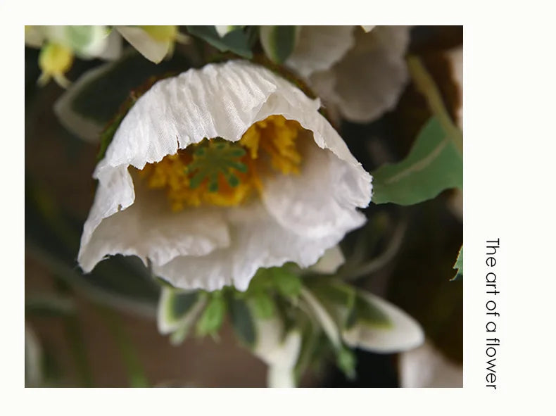 4Head Artificial Poppy Flower Wedding Home Decoration 46cm Flowers Home Decoration Hotel Homestay Home Decoration