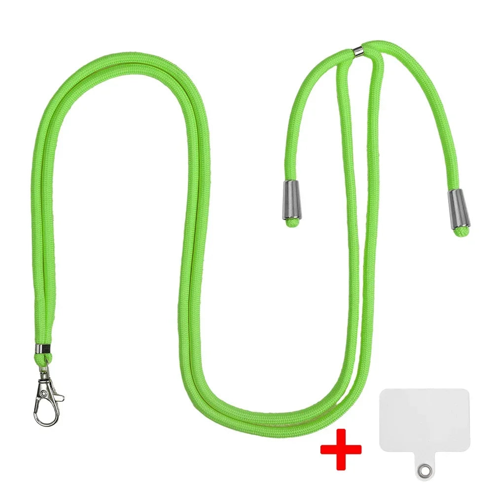 Cell Phone Lanyard Crossbody Adjustable Neck Strap for Around The Hand with Clear Tether Tab for Most Full Coverage Phones Case